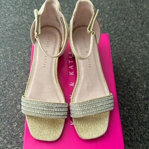 Kelly and Katie gold dress shoes